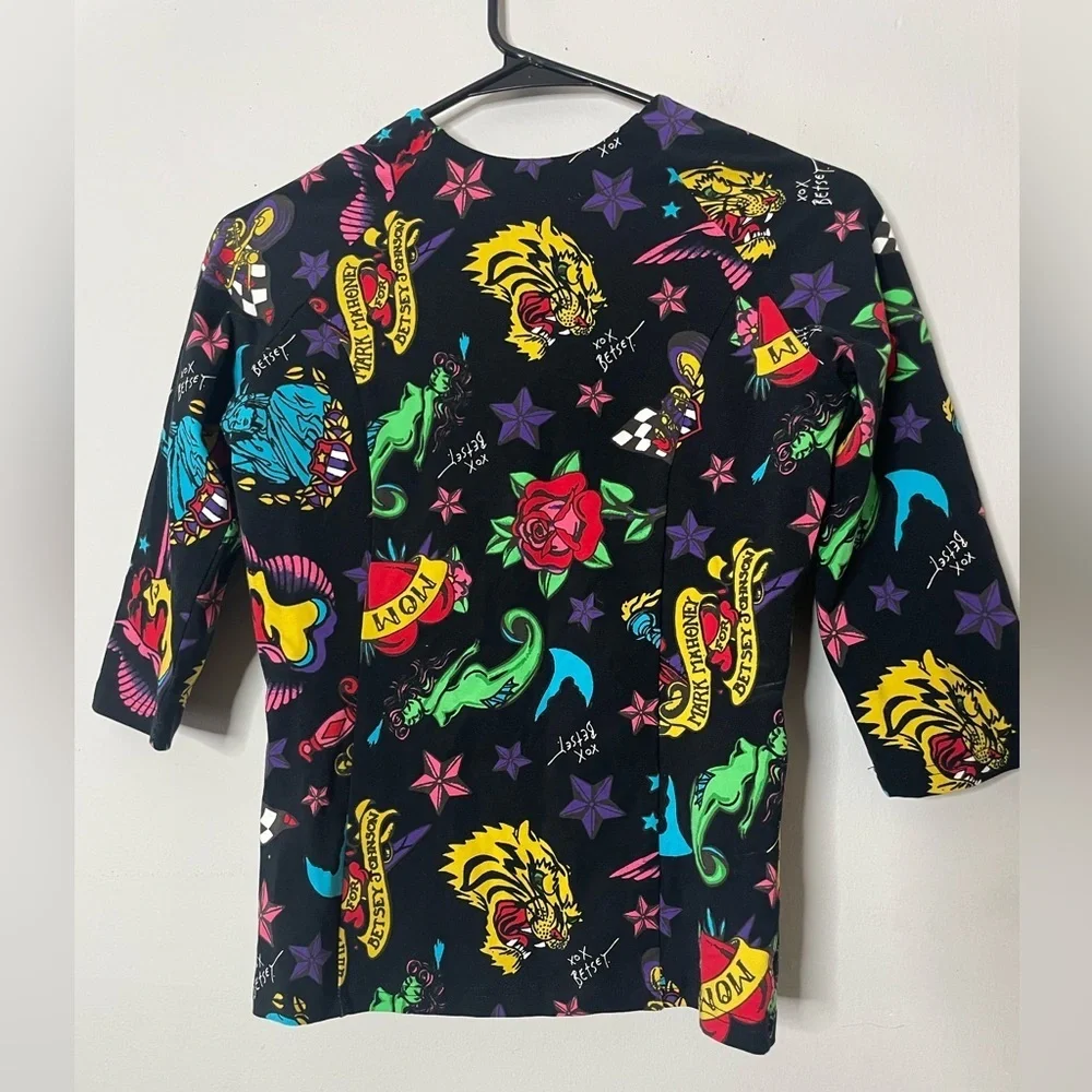 Betsey Johnson Corset Raglan Tattoo Print
Top from her 80th Birthday Collection - Picture 8 of 9